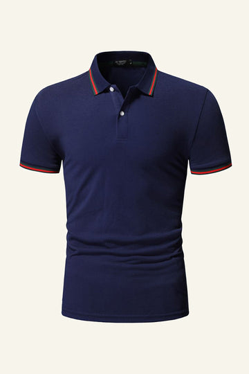 Silm Fit kortærmet Navy poloshirt